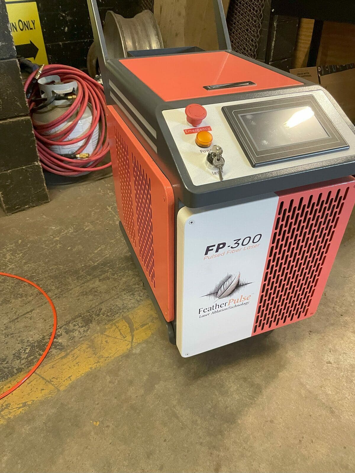 FP-300 control panel, emergency stop and key switch